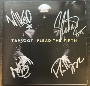 TAPROOT Signed Autographed Plead The Fifth Cd By All Four Band Members - Picture 1 of 4