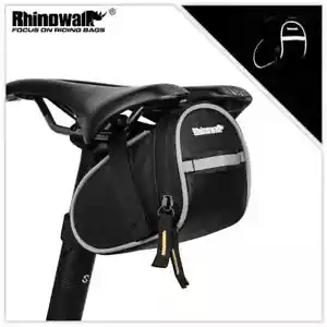Bolsa de sillín de bicicleta 0,8 L pequeña impermeable almacenamiento cola paquete trasero kit de accesorios - Imagen 1 de 23