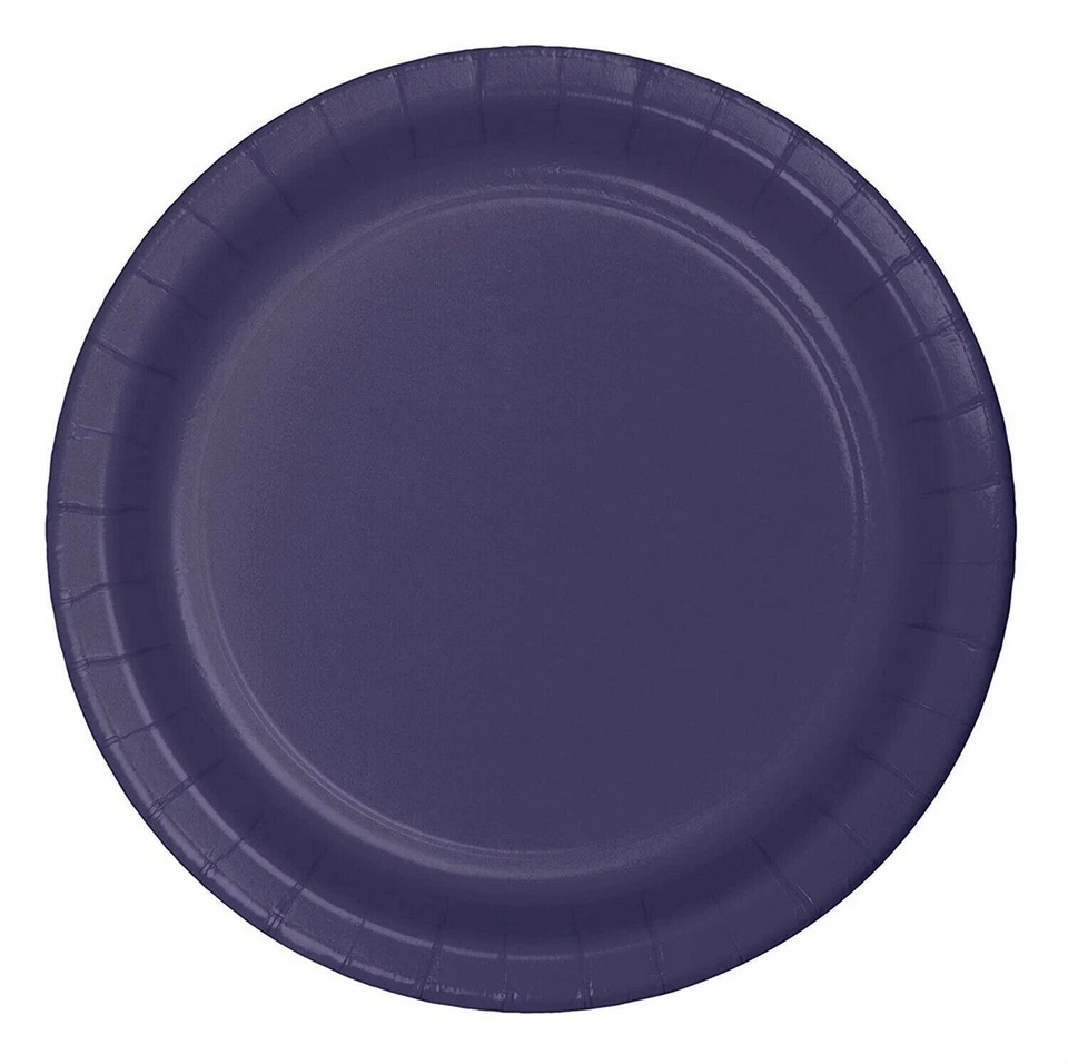 CEG Paper Lunch Plates, Purple (79115B) - Image 1 of 1