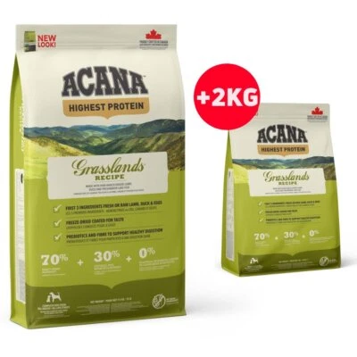 ACANA Grasslands Dog 13,4kg (11,4kg + 2kg) - Bild 1 von 2