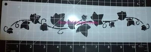 Plantilla de pared con borde de vid de hiedra hojas para azulejos y manualidades 12" x 3" (Q209) - Imagen 1 de 1