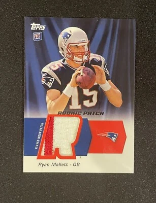 2011 Topps Ryan Mallett Rookie Patch #HRP-RM Player Worn 2 Color Patch  R.I.P - Image 1 of 2