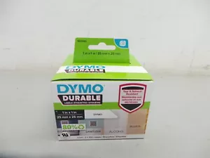 Etichetta industriale durevole DYMO LW 1"" x 1"" (2 rotoli di 850) 1933083 bianco nuovo - Foto 1 di 2