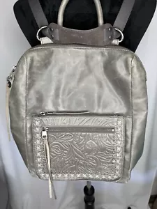 The Sak Loyola Gray Leather Backpack Adjustable Convertible 100% Leather - Picture 1 of 10