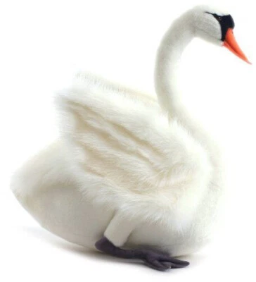 Hansa White Swan 4085 Plush Soft Toy Bird  - Brand New-  Lincrafts UK Est. 1993 - image 1 of 3