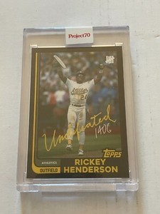 TP70 Topps Project 70 Rickey Henderson #418 Undefeated HALL OF FAME Stolen Base 