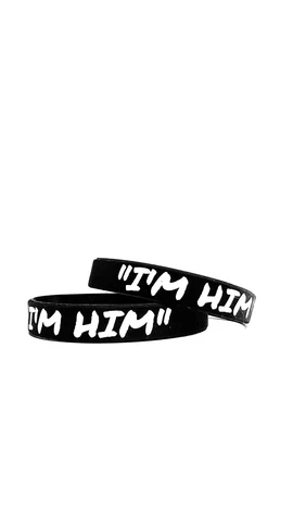 2-Pack Men’s/Boy’s Silicone Bracelets “I’M HIM”/“HE’S ME”  Joe Burrow Bengals Cover