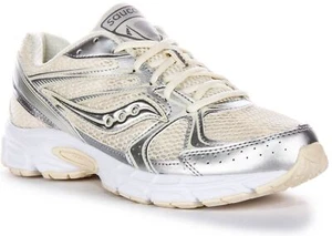 Saucony Ride Millennium stringato retrò ispirato corsa in crema taglia UK 3-8 - Foto 1 di 12