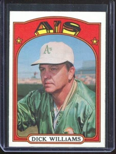 1972 Topps Baseball # 137 Dick Williams (NM) Near Mint - Picture 1 of 2