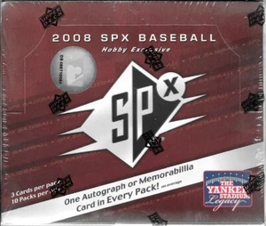 2008 Upper Deck SPX baseball sealed hobby box 10 packs - Picture 1 of 2
