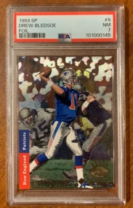 DREW BLEDSOE RC ROOKIE 1993 Upper Deck SP #9 FOIL PSA 7 - Bild 1 von 2