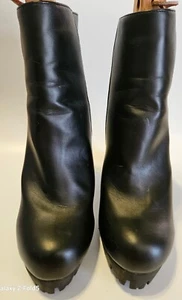 Fashion Nova Ankle Boots Do The Talking Bootie Black Veronica Sz 8 Shoe Zip Cute - Picture 1 of 10