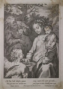 Acquaforte Graveure Etching "La Sacra Famiglia" Raffaello GUIDI F. Vanni 1775 - Bild 1 von 4