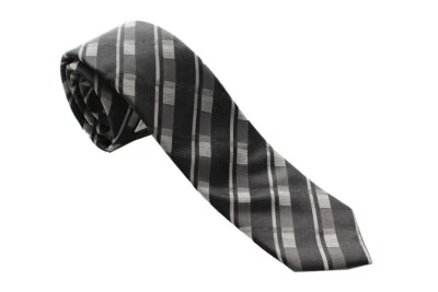 Corbata Calvin Klein Nueva Trilogía Negra Paquete Cuadros OS $65 Foto 1 de 2