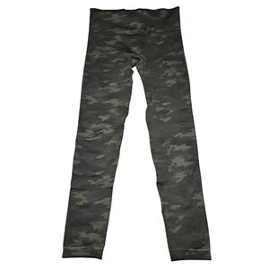 Spanx Look At Me Now Seamless Leggings Womens Sz M Ankle Length Green Camo - Picture 1 of 6
