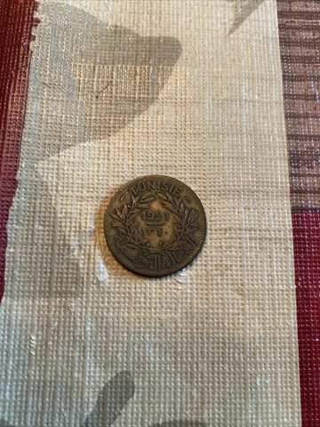 Circulated Tunisia 1 Franc 1921 Cover
