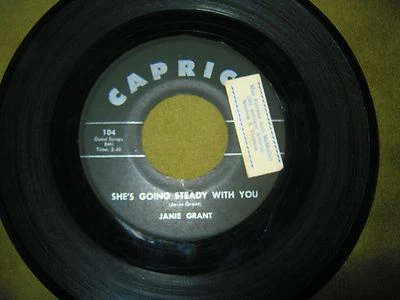 Janie Grant - Triangle / He's Going Steady With You - 45 RPM Plays VG+ - Teen - Image 1 of 2
