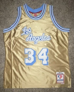 Los Angeles Lakers Shaquille O’Neal Mitchell & Ness 96-97 NBA Swingman Jersey XL - Picture 1 of 7
