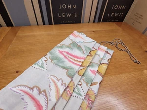 John Lewis MTM W56.5 x D97cm Roman Blind Jane Churchill Piper RRP £231 - Picture 1 of 6
