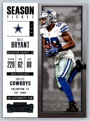 2017 Panini Contenders Dez Bryant Season Ticket #78 - Image 1 of 2