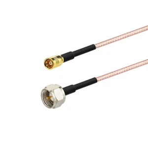 SMB Female pin to F-Type male Adapter cable 15cm RG316 RF Cable pigtail - Zdjęcie 1 z 4