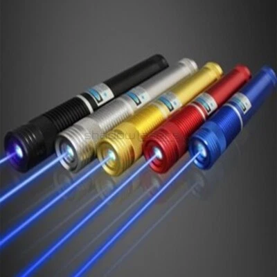 BX4 450nm Adjustable Focus BURNING Blue Laser Pointer Visible Laser Torch Beam - Image 1 of 4