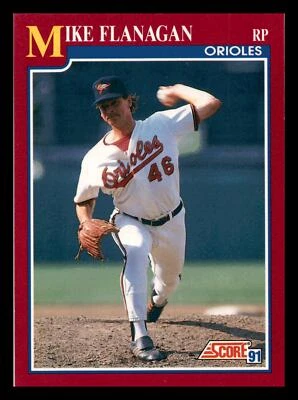 Mike Flanagan Baltimore Orioles 1991 Score Rookie & Traded #2T Mint - Image 1 of 2