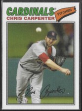 CHRIS CARPENTER 2012 Topps Archives Sticker Insert #77C-CC.  CARDS