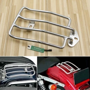 Motorcycle Solo Seat Luggage Carrier Rack For Harley Sportster 883 XL1200 Chrome - Picture 1 of 6