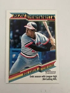Rod Carew Minnesota Twins 2023 Topps Heritage 1974 Highlights .364 Batting Avg - Picture 1 of 2
