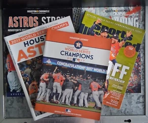 5 Pack of Books / Magazines Celebrating the HOUSTON ASTROS 1st WORLD SERIES WIN! - Imagen 1 de 11
