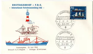 GERMANY - Transportation & Communication Exhibit (#925) 1965 First Day Cover - Picture 1 of 1