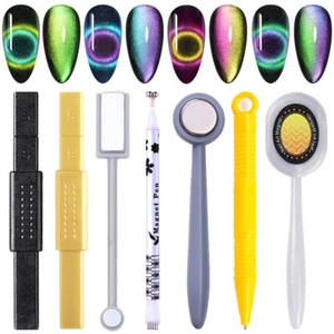 Nail Art Tools Cat Eye Magnetic Rod Magnet Gel Polish Holographic Tips Decor - Picture 1 of 24