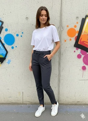 Freeman T Porter pantalon femme slim Tessa Colish noir 00025587/COLY19 ebony - Photo 1/4