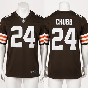 Nike Cleveland Browns Nick Chubb #24 Trikot Herren XL Braun Neu mit Etikett Game Edition - Bild 1 von 10