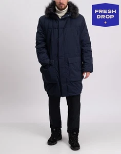 RRP€654 TATRAS Down Parka Jacket Size 6 2XL Detachable Raccoon Fur Trim Hooded - Picture 1 of 12