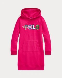 Polo Ralph Lauren Hoodie Sweatshirt Dress Girls XL 16 Pink Long Sleeve - Picture 1 of 8