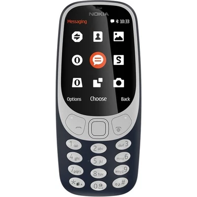 3310 Telefono cellulare 2.4 ((6,1 cm) 2 MP Bluetooth 1200 mAh Dual SIM)) Blu - Immagine 1 di 4