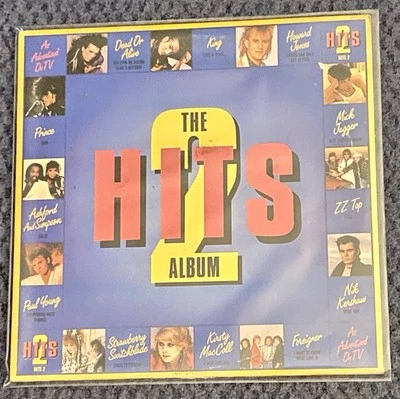 HITS 2 THE ALBUM Synthpop Rock 2LP Nik Kershaw Foreigner Prince Chaka Khan VG+ - Image 1 of 3