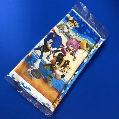 2015 SEGA | SONIC BOOM 54x108” Plastic Tablecover Birthday Express NEW Hedgehog - Image 1 of 4