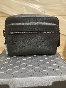 COACH PEBBLE LEATHER WEST CAMERA BAG CROSSBODY PURSE 91484 SCHULTERTASCHE SCHWARZ - Bild 1 von 9