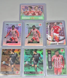7x Topps Union Berlin - Bundesliga Nummerierte /50 /99 /49 Kruse Kral Aaronson - Bild 1 von 11