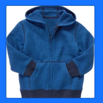 NUEVO CON ETIQUETAS S (5-6) Gymboree “KING OF COOL” SUDADERA CON CAPUCHA suéter sudadera azul real Foto 1 de 2