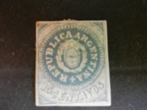 #7 *ARGENTINA* MH, F-VF, OG. IMPERF w/4 MARGINS. Paper adhesion on back. HI SCV - Picture 1 of 1