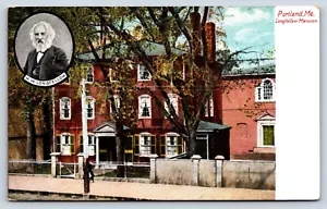 Postal ME Portland Longfellow Mansion, Portland, Maine Retrato De Colección G3 - Imagen 1 de 2