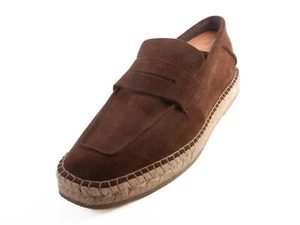 Ermenegildo Zegna Brown Suede Espadrilles 31015 - Picture 1 of 5