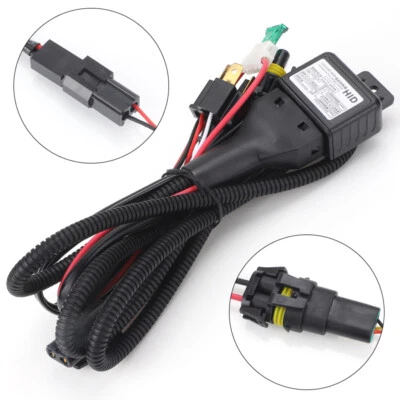 H4 Relay Harness Hi/Lo Bi-LED Headlight HID Bulbs Wiring Controller 2-Lead 12V - Image 1 of 4