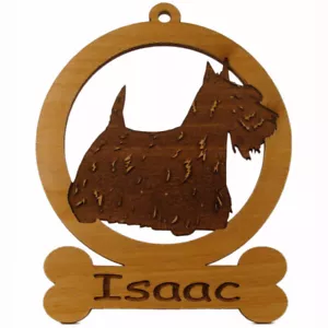 Ornamento Corpo Scottie 083895 Personalizzato Con Nome Del Tuo Cani - Foto 1 di 1