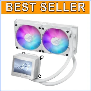 All-in-One Liquid CPU Cooler with 2X ARGB Fans & Monitoring LCD Display - Afbeelding 1 van 12