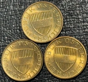 HIGH GRADE AU 1985/1990/1991 AUSTRIA 50 GROSCHEN COIN-FEB450 - Picture 1 of 2